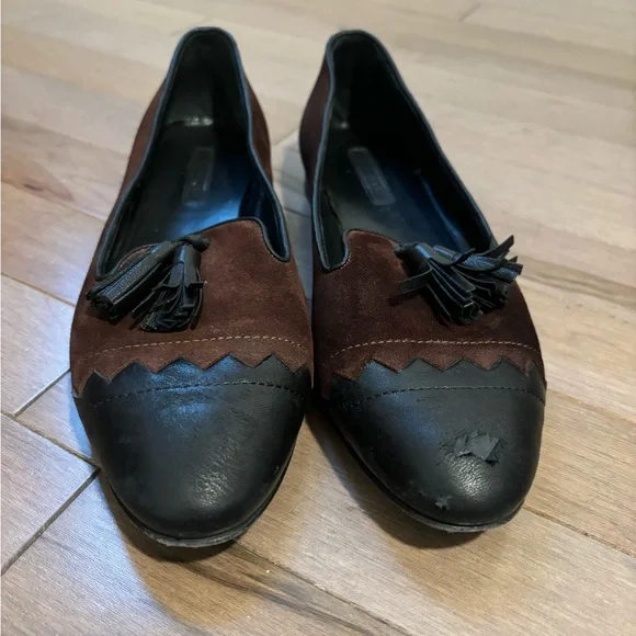 Longchamp Suede Loafers Flats - Picture 6 of 11